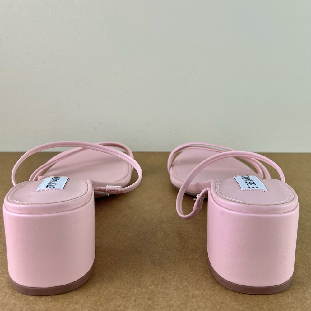 NEW STEVE MADDEN PINK SLIDE SANDALS - Picture 5 of 12